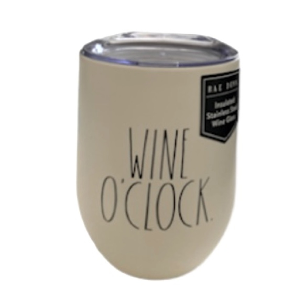 Rae Dunn Wine O’Clock 12 ounce Tumbler w/ lid